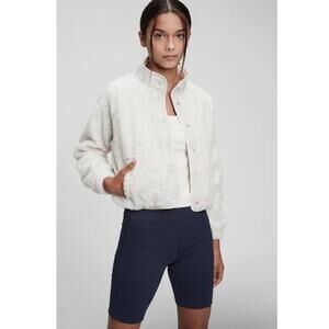 GAP Teen Cropped Sherpa Bomber Jacket szie 12